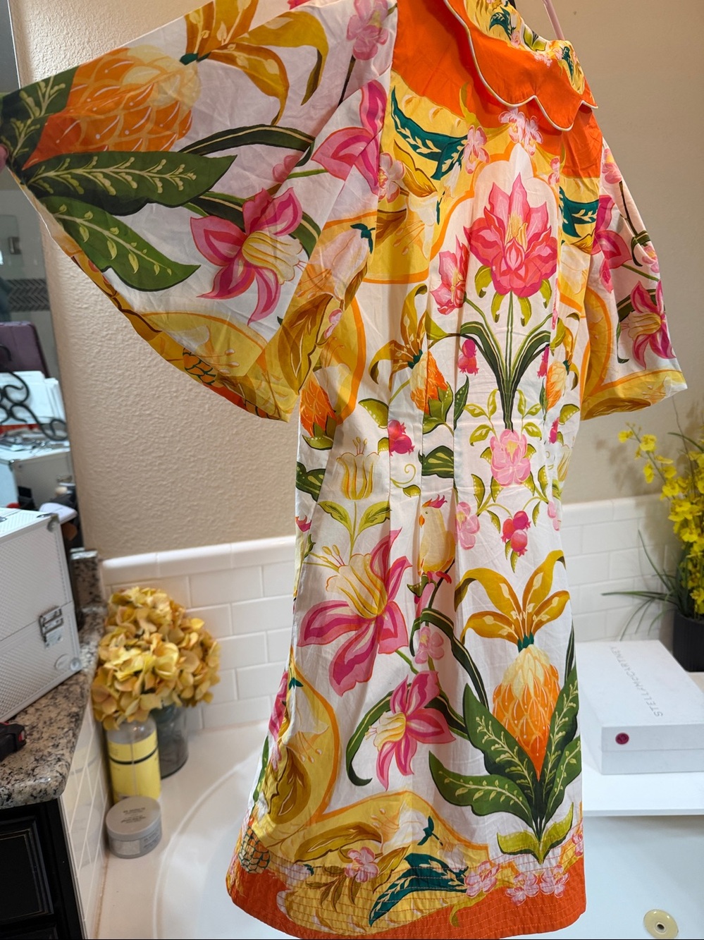 FARM Rio Dress. A-Line . Large. Excellent New condition !! 100% Cotton - Picture 6 of 7
